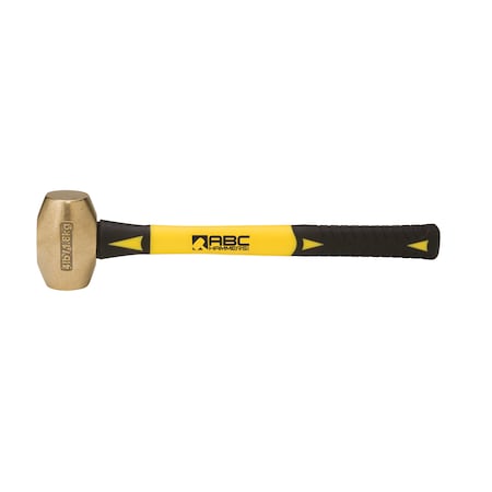 Abc Hammers 4 lb. Brass Hammer with 14" Fiberglass Handle ABC4BF